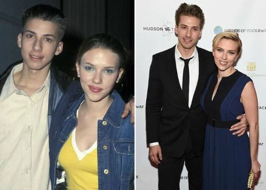 Scarlett Johansson with her Twin brother
